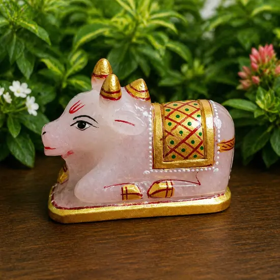 Original Sphatik Nandi Ji ( colour )